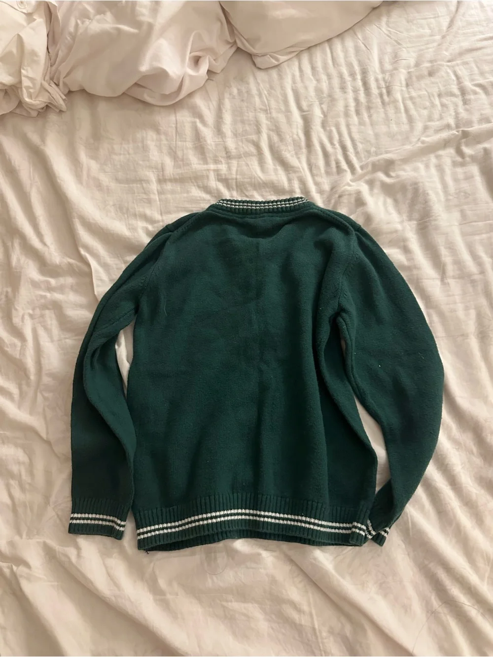 Janie and Jack Dark Green Knit Corgi  Sweater Kids Size 6 - Picture 3 of 5